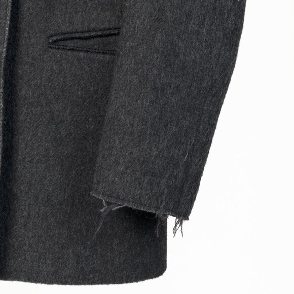 Forte Forte AW/16 Grey Wool & Alpaca Frayed-Hem Blazer - Picture 5 of 11